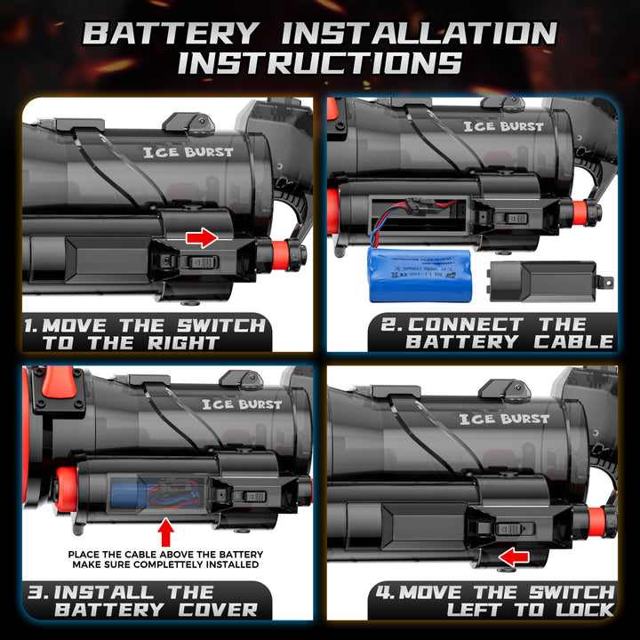 Elektrisch Gatling waterpistool voor kinderen en volwassenen, kleurrijk en robuust, ideaal voor spannende watergevechten.