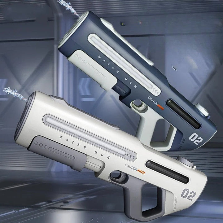 "Elektrisch waterpistool Hydro Force in wit of grijs met krachtig reservoir en optie LED-verlichting, veilig vanaf 5 jaar"