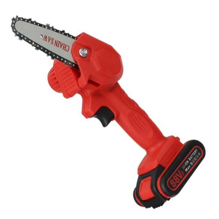 Snel en makkelijk snoeien met deze elektrische accu kettingzaag. Essentieel draadloos tuingereedschap.