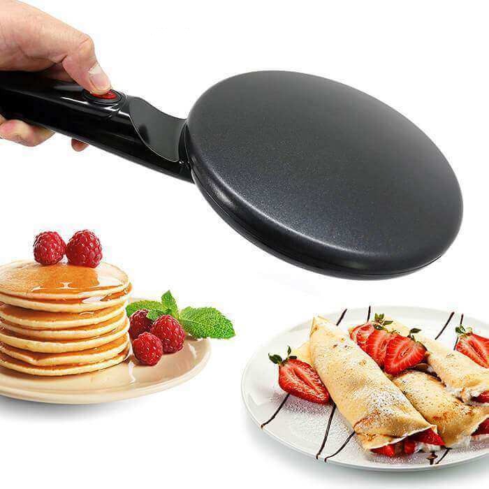 "Elektrische crêpe maker met antiaanbaklaag, gestroomlijnd ontwerp en 20 cm kookoppervlak, ideaal voor perfect gebakken crêpe
