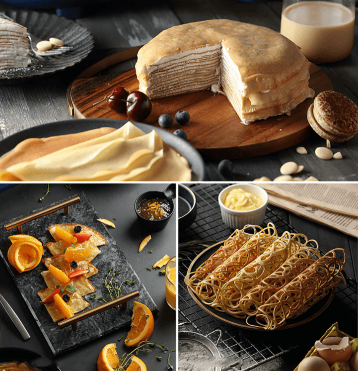 "Elektrische crêpe maker met antiaanbaklaag, gestroomlijnd ontwerp en 20 cm kookoppervlak, ideaal voor perfect gebakken crêpe