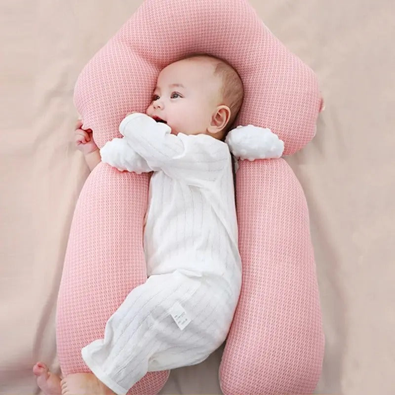 Veilig slaapkussen voor baby's, ergonomisch ontwerp ondersteunt hoofdje en voorkomt reflux.
