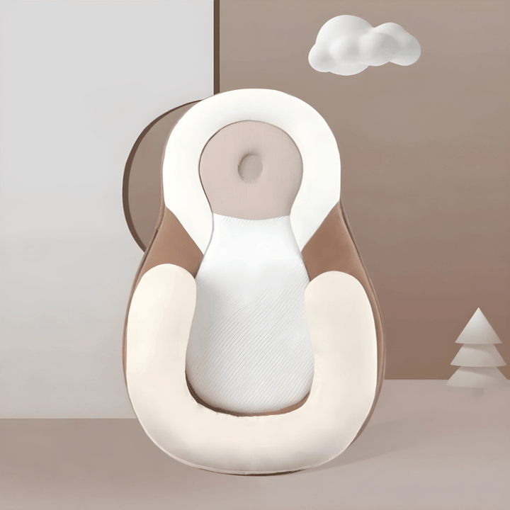 Pasgeboren babykussen: ergonomisch ontwerp om hoofdvervorming te voorkomen en comfort te bieden.