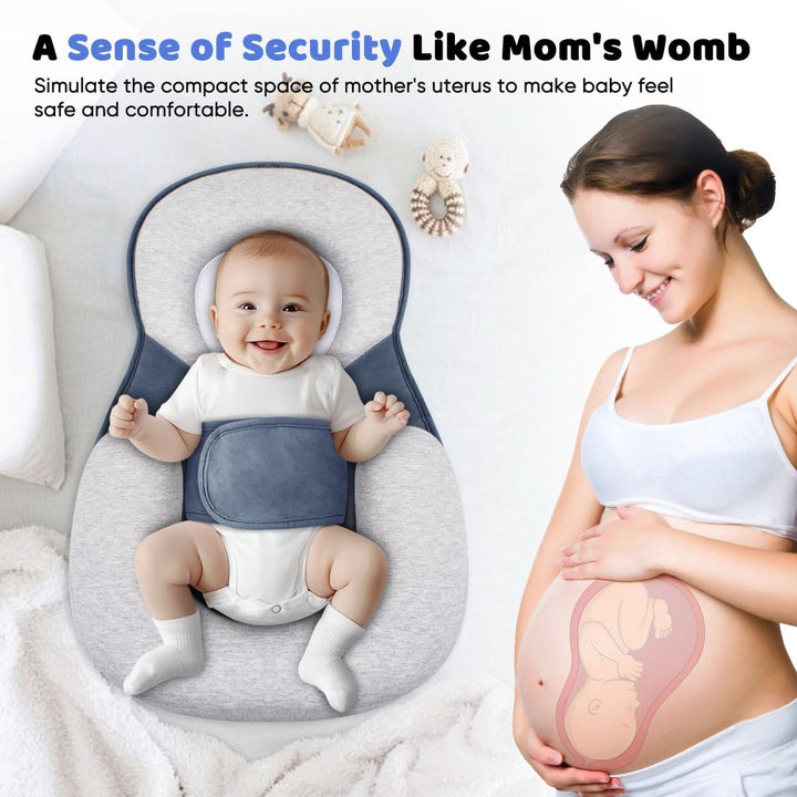 Ademend katoenen babyslaapkussen, ideaal voor een veilige en comfortabele rust van je baby.