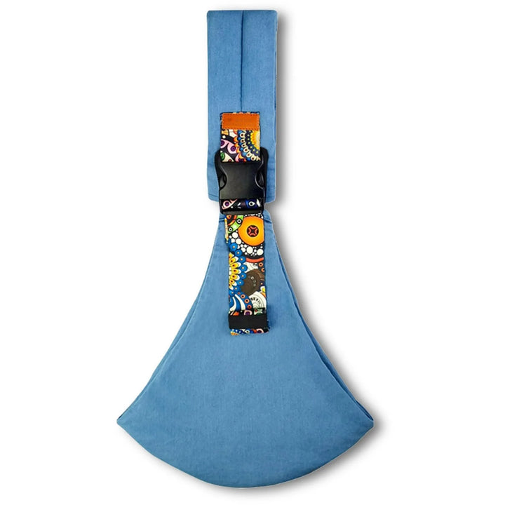 "Ergonomische baby draagzak in zwart met aanpasbare banden, ademend materiaal voor comfortabel dragen van je kind."