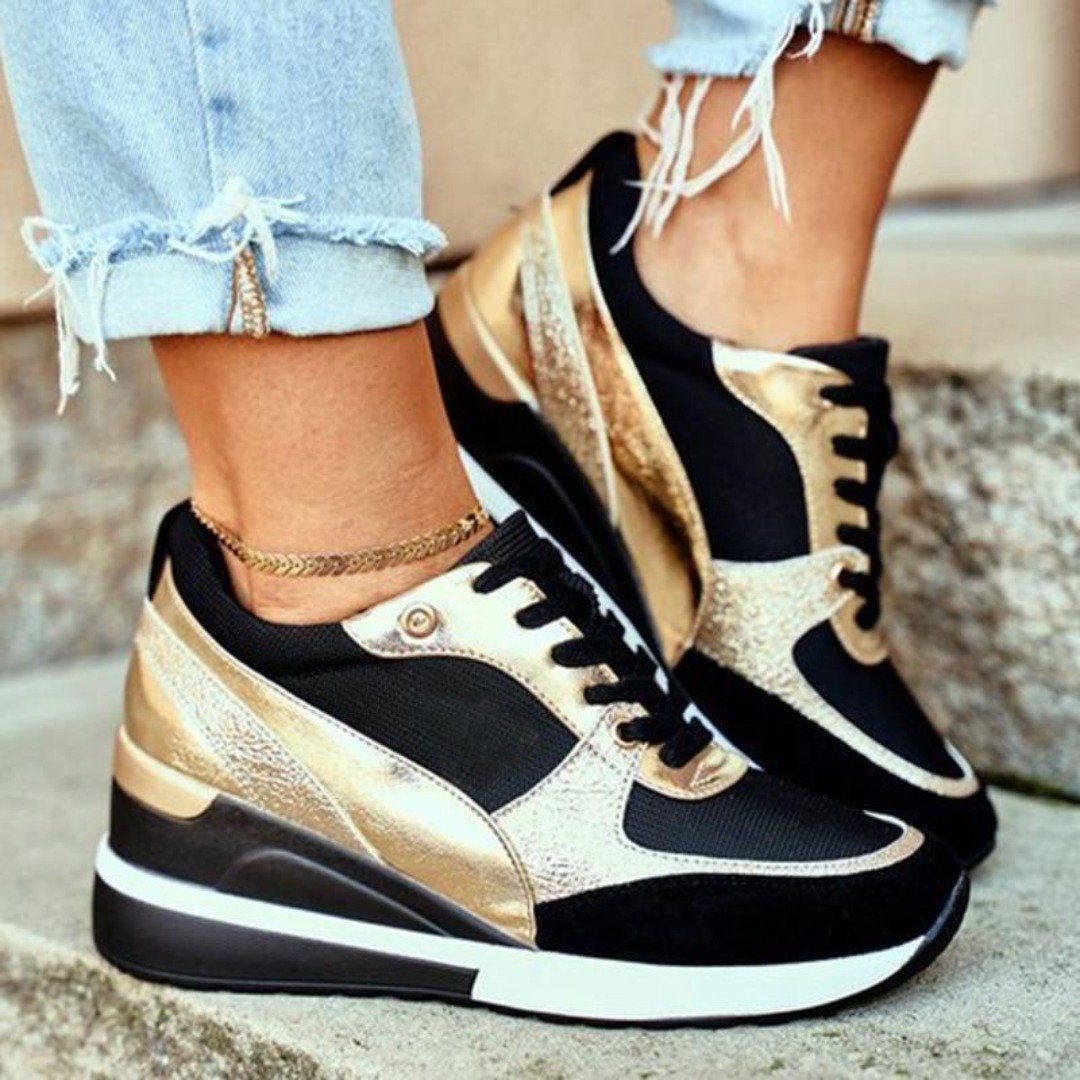 Ergonomische comfortschoenen voor dames met vetersluiting, ideaal voor stijlvol dagelijks gebruik.