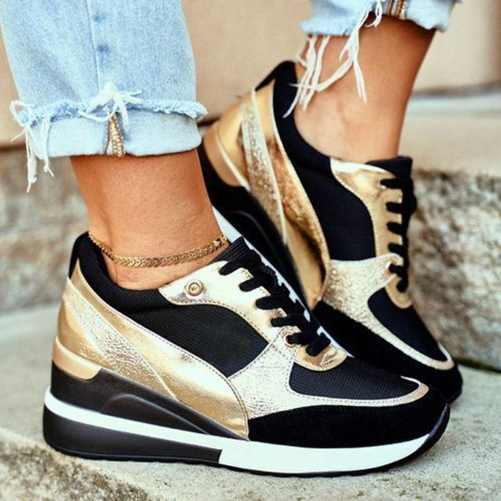 Ergonomische comfortschoenen voor dames met vetersluiting, ideaal voor stijlvol dagelijks gebruik.