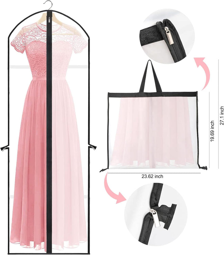 Reisaccessoire: extra lange kledingzak (180 cm) voor delicate kleding.