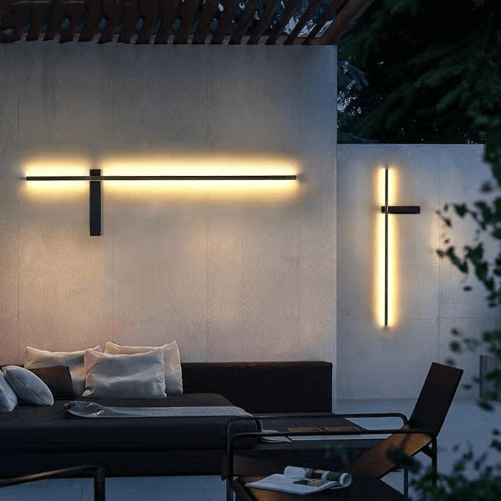 Moderne Buitenzuil LED Wandlamp
