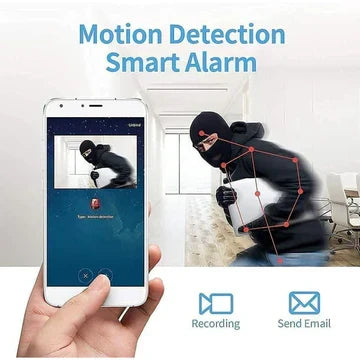 Kleine draadloze beveiligingscamera, WatchPoint Mini, voor discrete bewaking van elke ruimte.