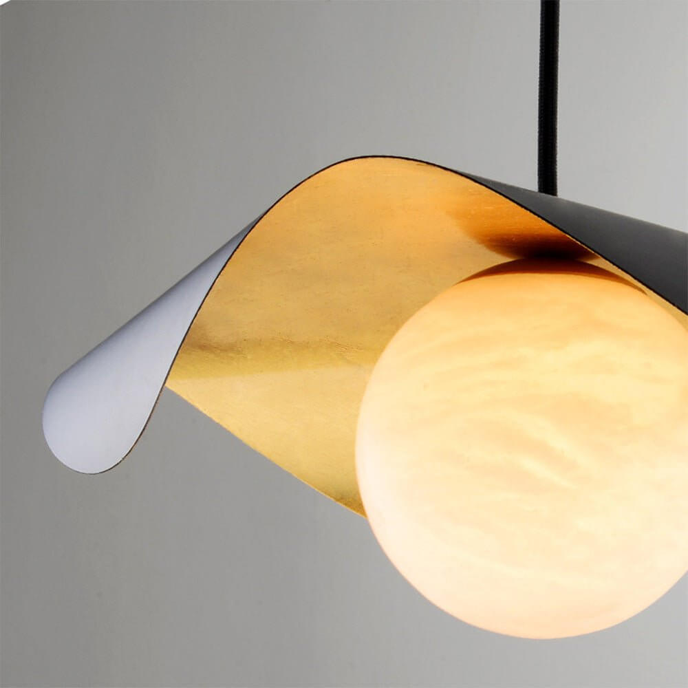 Moderne Hanglamp met Marmeren Design