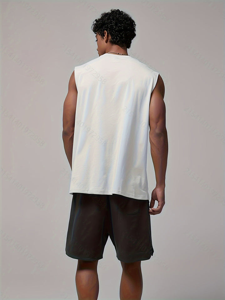 Mouwloze heren tanktop, ademend en zomers, biedt ultiem comfort voor elke gelegenheid.