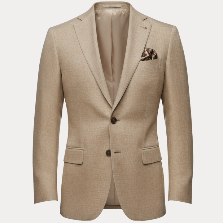 Modern slim fit heren colbert. Deze elegante blazer is een stijlvolle toevoeging aan elke herenmode collectie.