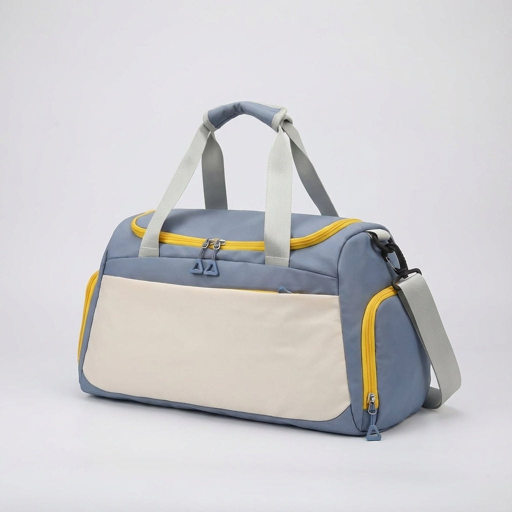 Waterbestendige duffelbag met handige compartimenten. Speciaal schoenenvak en natvak voor optimale organisatie.