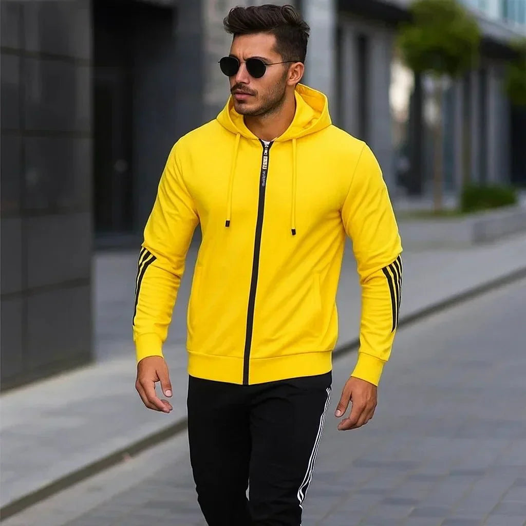 Casual urban gebreide herenset Kael voor mannen, ultiem comfort en stijl voor elke dag.