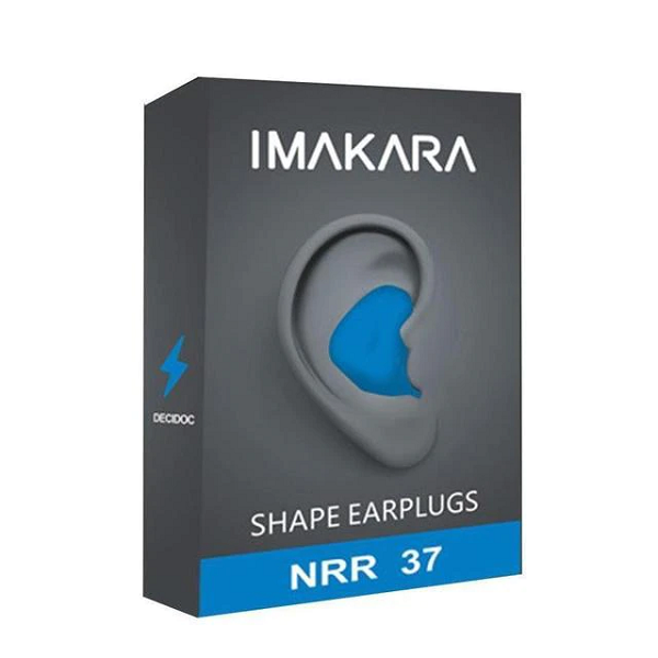 "Geluiddichte en waterdichte oordopjes, hypoallergeen, comfortabele pasvorm, blauw en zwart, voor vrouwen, diverse situaties.