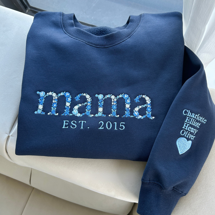 Zacht en comfortabel dames sweatshirt met uniek geborduurd detail, ideaal als gepersonaliseerd cadeau voor haar.