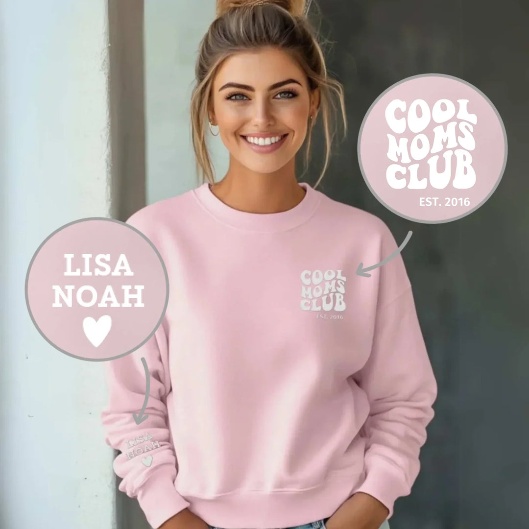 Dames kledingstuk op maat: kies T-shirt, sweatshirt of hoodie met gepersonaliseerd borduurwerk.