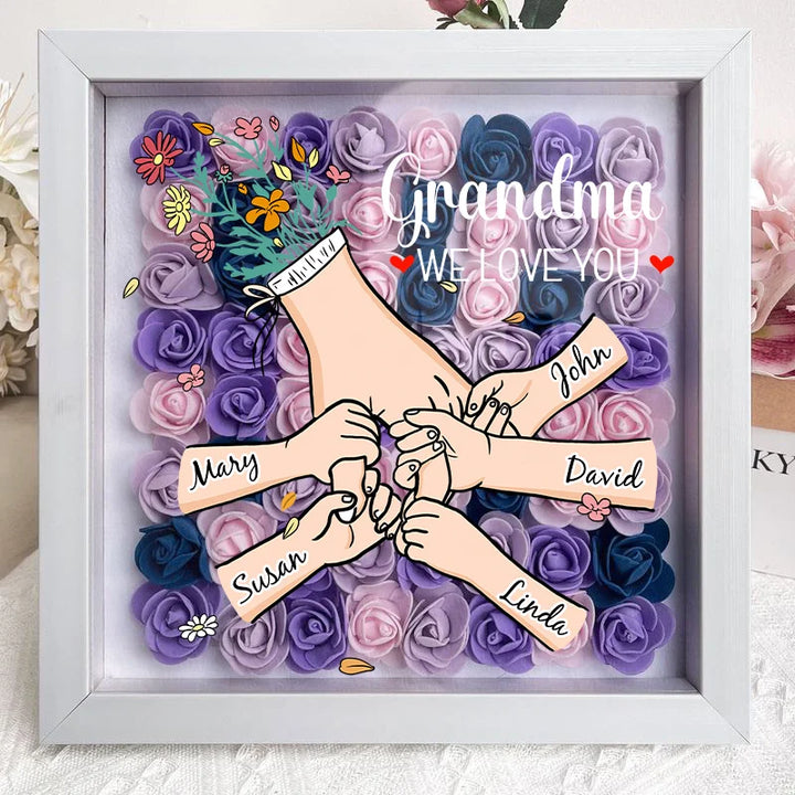 Uniek Moederdagcadeau: Bloemenlijstje met namen en LED. Een blijvende herinnering aan familiebanden.