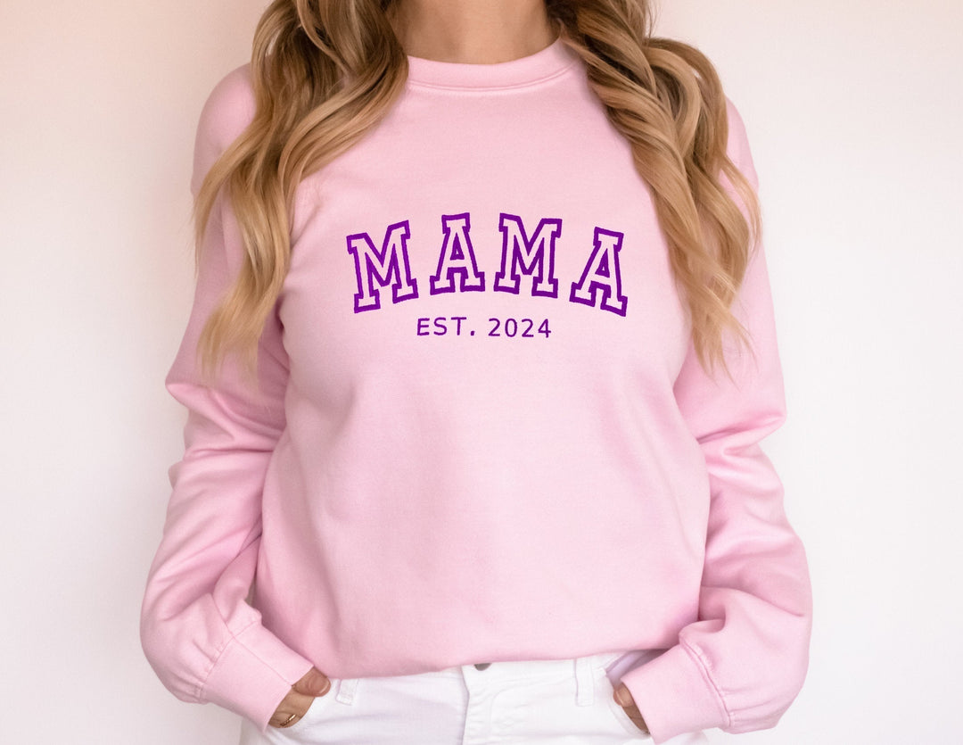 Comfortabele unisex sweater met persoonlijke familienamen, attent Moederdag geschenk.