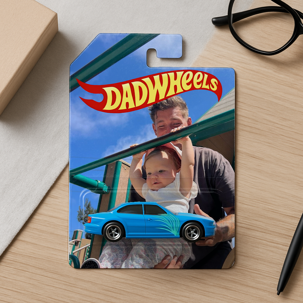 Speciale autoverpakking met jouw foto; maakt elke speelgoedauto een dierbare, persoonlijke herinnering.