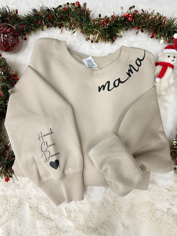 Stijlvolle gepersonaliseerde hoodie, comfortabele kleding met namen, een uniek geschenk.