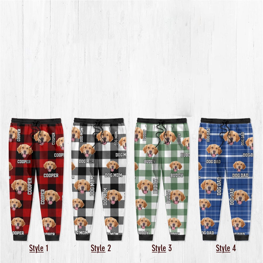Gepersonaliseerde joggingbroek voor dierenliefhebbers met unieke huisdierfoto print. Comfortabel en stijlvol voor iedereen.