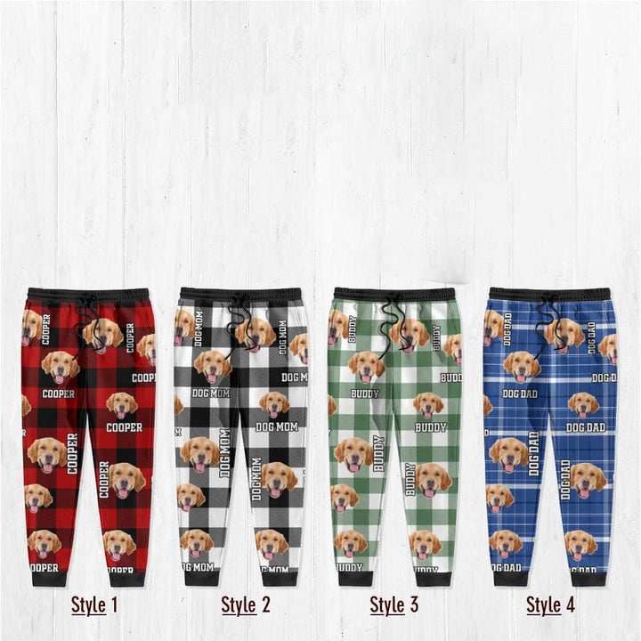 Gepersonaliseerde joggingbroek voor dierenliefhebbers met unieke huisdierfoto print. Comfortabel en stijlvol voor iedereen.