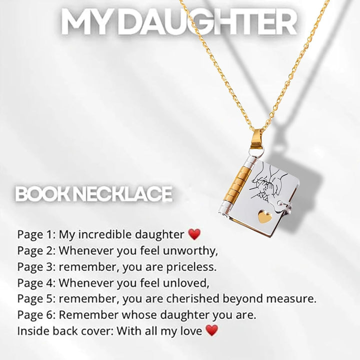 Speciaal cadeau: unisex boek ketting in zilver, personaliseer met initialen.