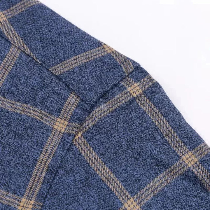 Veelzijdig geruit herenoverhemd, comfortabel en stijlvol voor zowel casual als business casual gelegenheden.