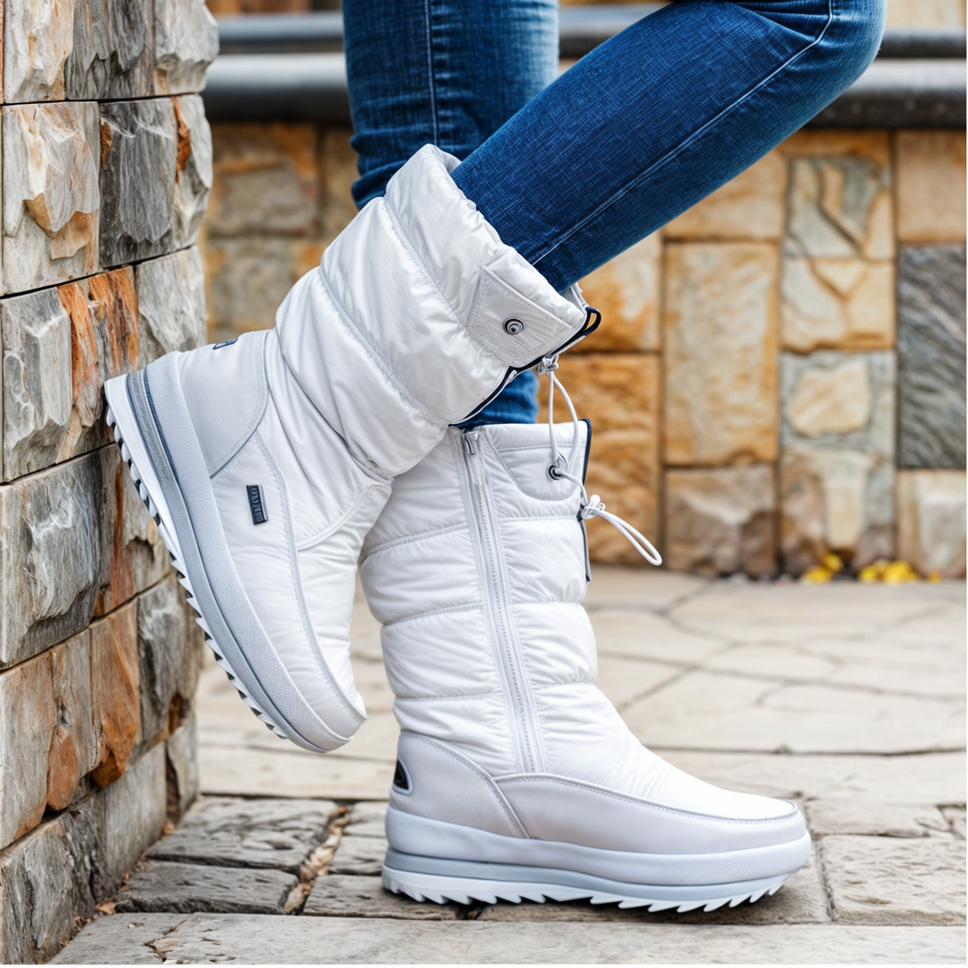Elegante dames winterboots, gevoerd en warm, perfect voor de koude winter. Comfortabele sneeuwschoenen met stijl.