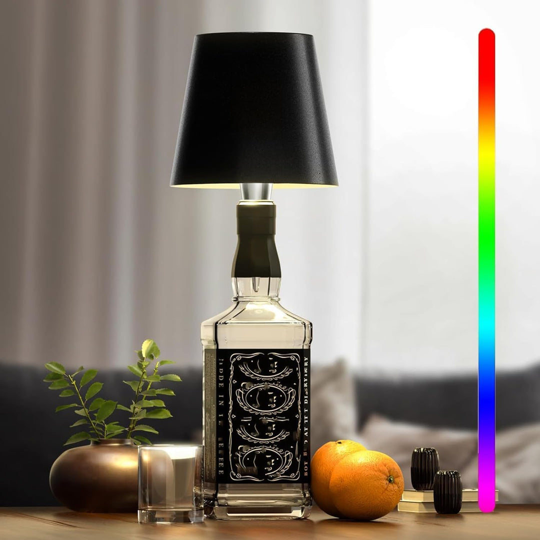 GlowLuxe draagbare LED lamp, sfeervolle verlichting voor zowel binnen als buiten, eenvoudig te bedienen.