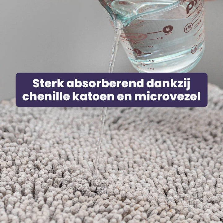 Wasbare antislip honden schoonloopmat, perfect als moddermat en potenreiniger voor huisdieren.