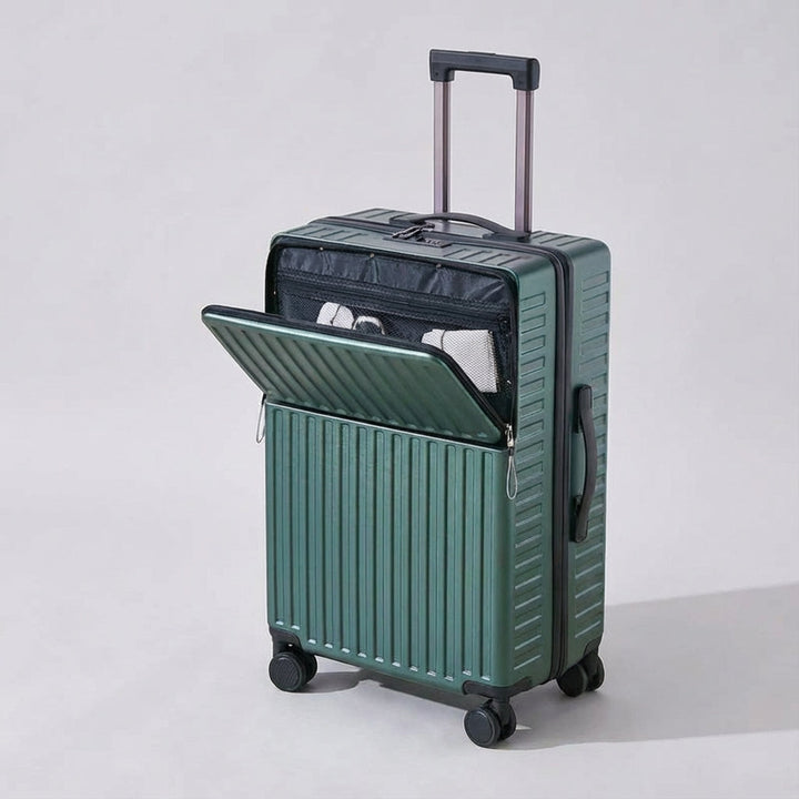Stijlvolle Travelift business spinner koffer, perfecte handbagage met voorvak voor laptops en documenten.