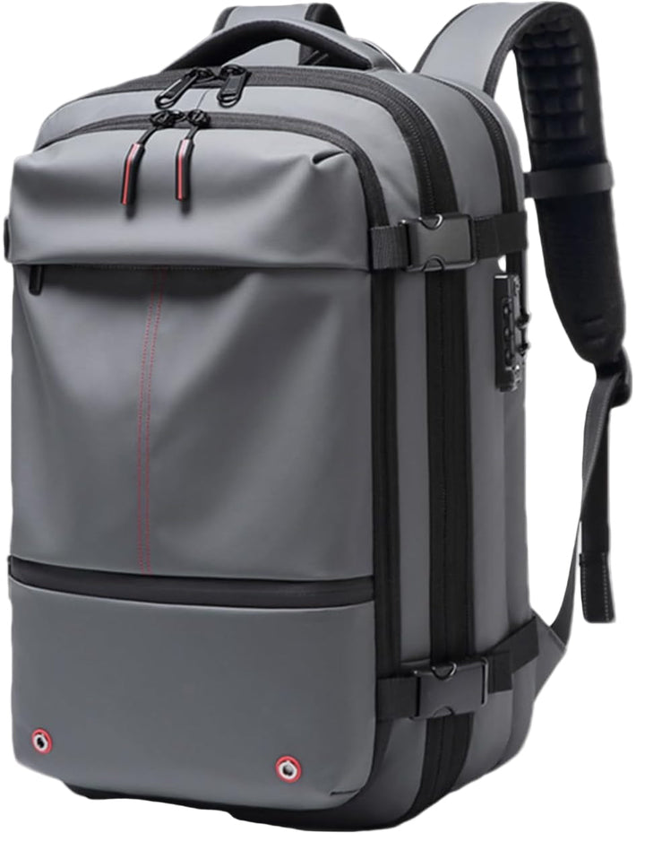 Avontuurlijke 60L reisrugzak, waterdicht, uitbreidbaar en met speciale vakken, voor elke trip.