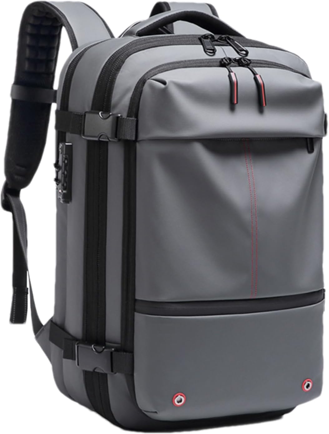 Organiserende reisrugzak, 60L waterdicht en uitbreidbaar, met apart laptopvak voor dagelijks gebruik of reizen.