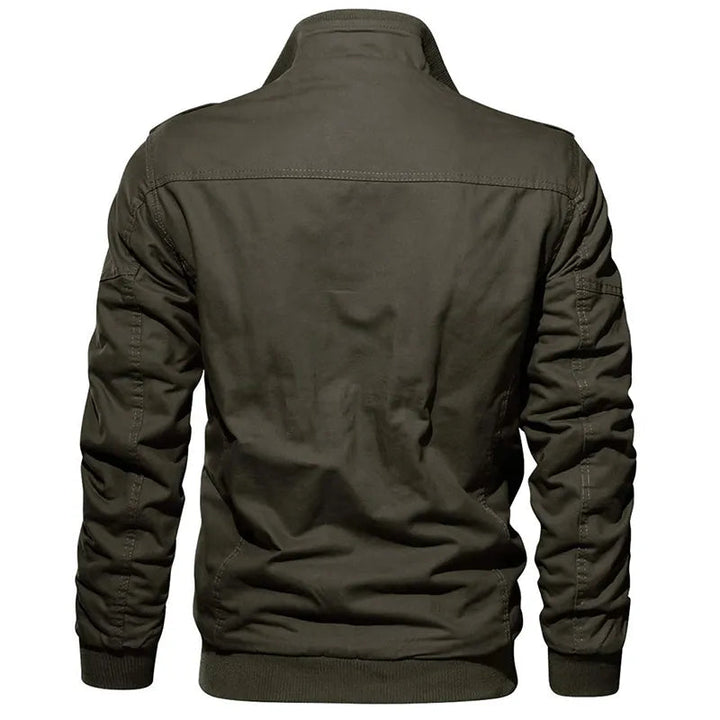 Heren winterjas: militair bomberjack met comfortabele pasvorm, casual herenmode.