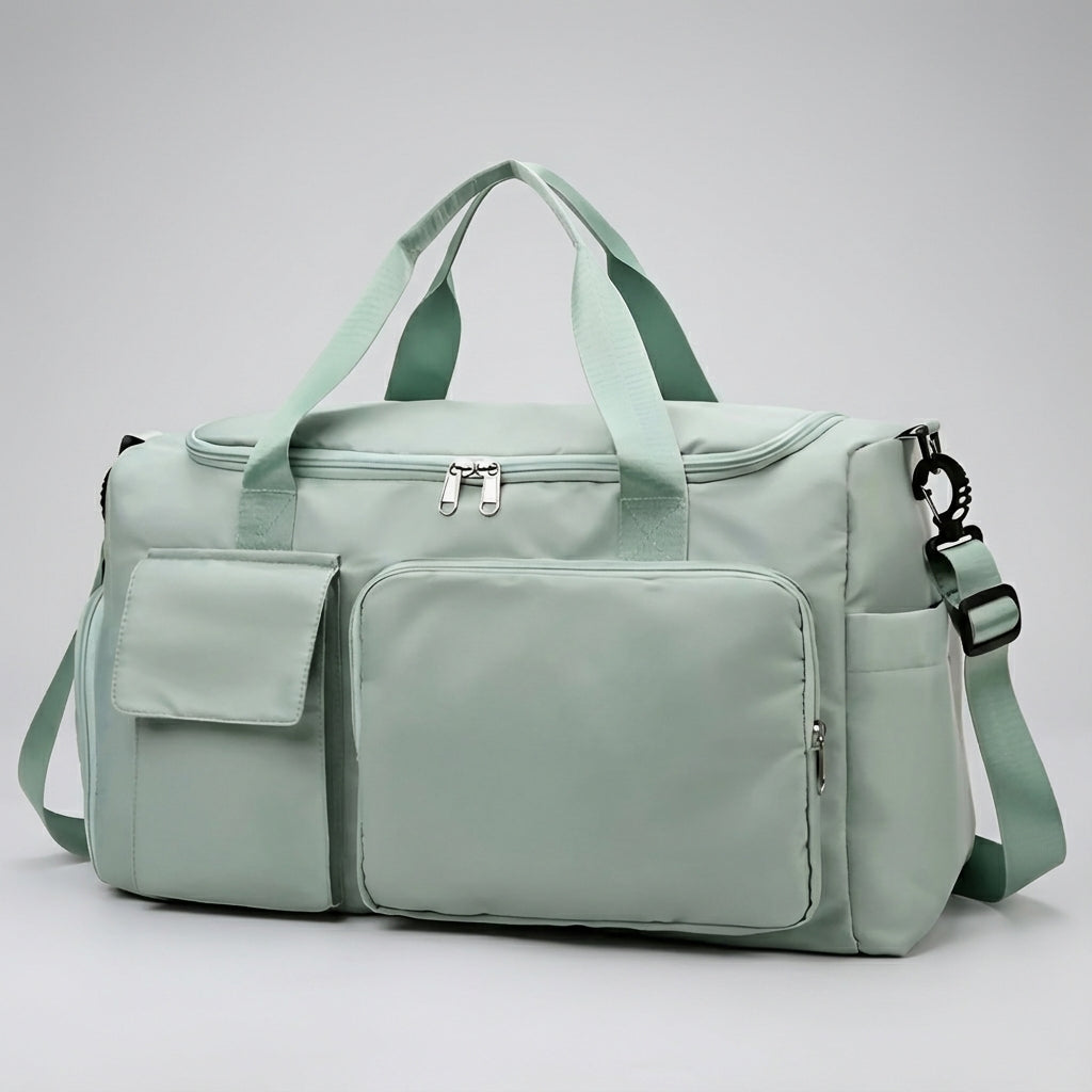 Handige handbagage weekendtas, voldoet aan de eisen van luchtvaartmaatschappijen. Waterafstotende duffelbag.