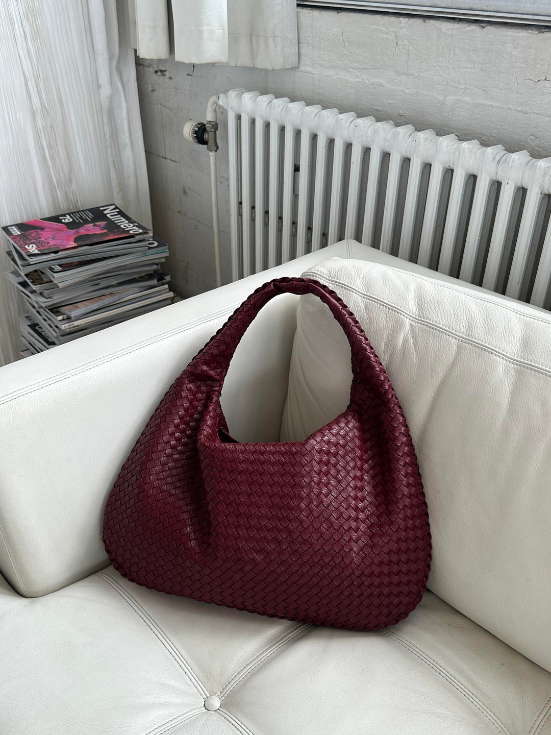 "Handgemaakte gevlochten Tess schoudertas, elegant design, stijlvolle tas voor elke gelegenheid, vrouwenaccessoire"