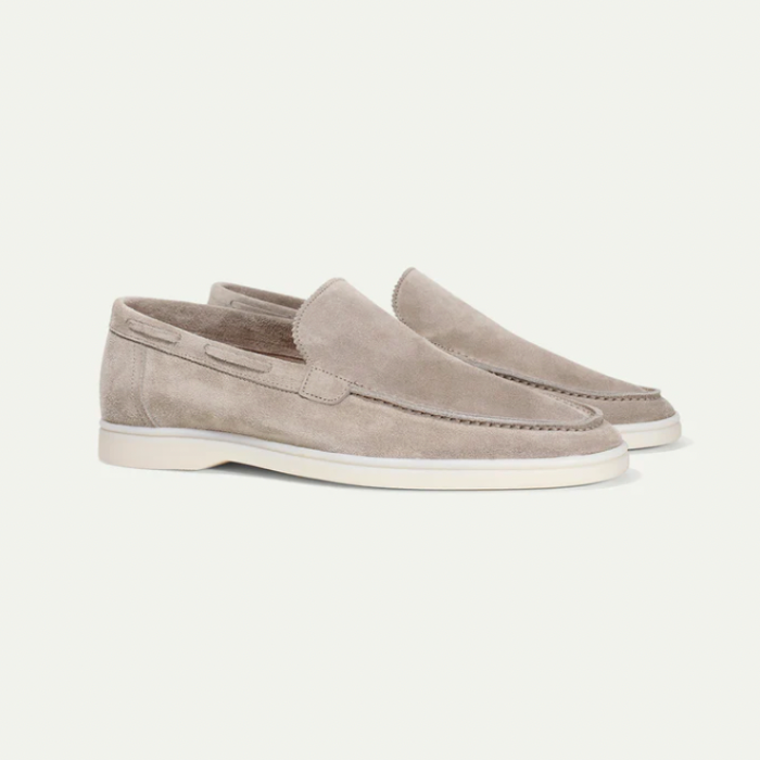 "Handgemaakte heren suède loafers: luxe, stijlvol ontwerp, zacht premium materiaal, perfect voor elke gelegenheid."