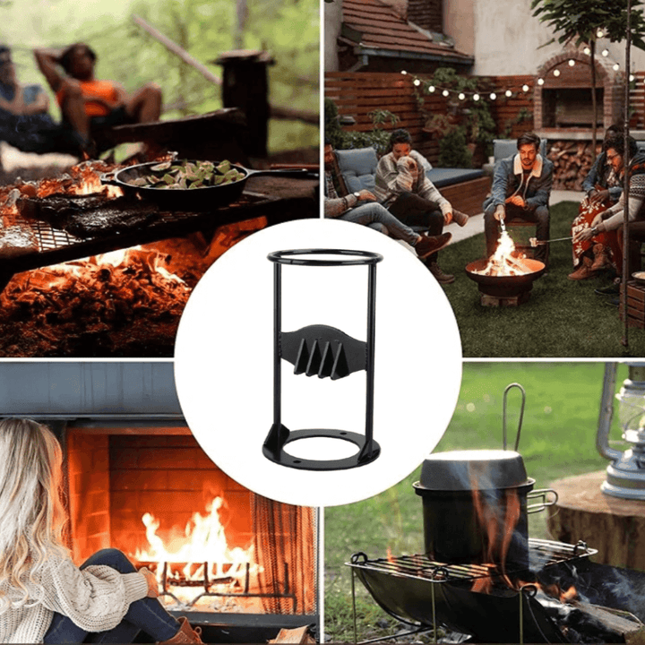 Handmatige houtsplijter van koolstofstaal voor efficiënt brandhout kloven. Robuust ontwerp, ideale tool voor tuin en DIY.