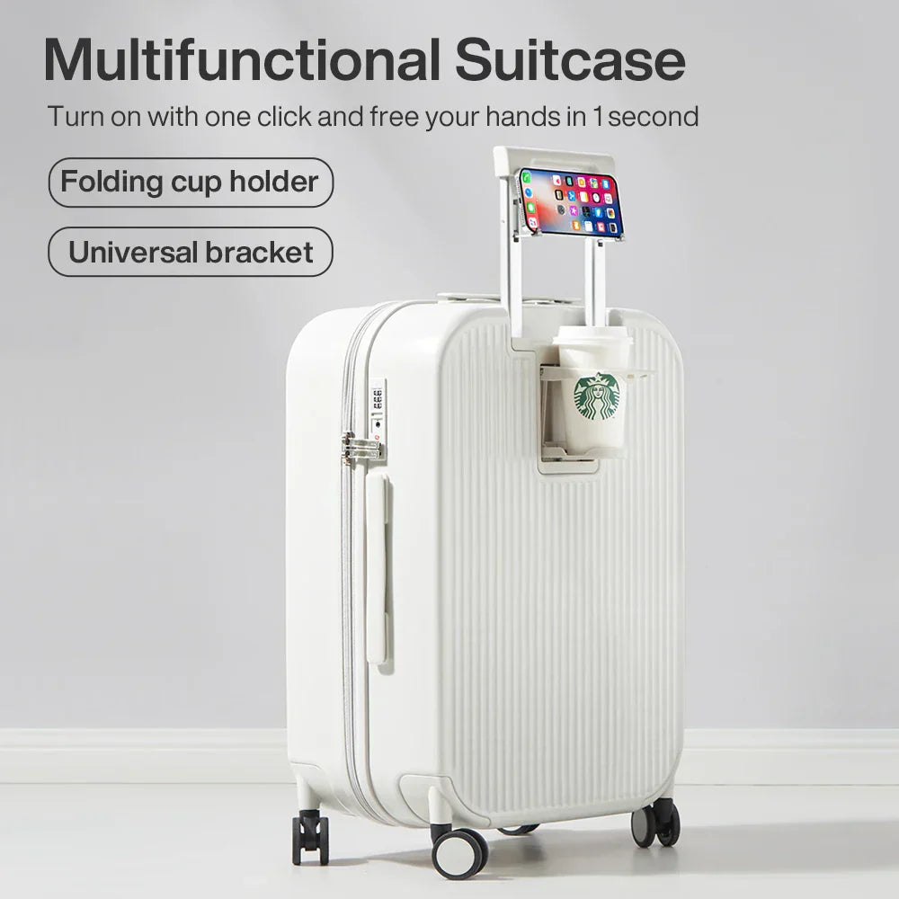 Stijlvolle hardcase koffer met soepele spinnerwielen. De perfecte lichtgewicht bagage voor dames en heren.