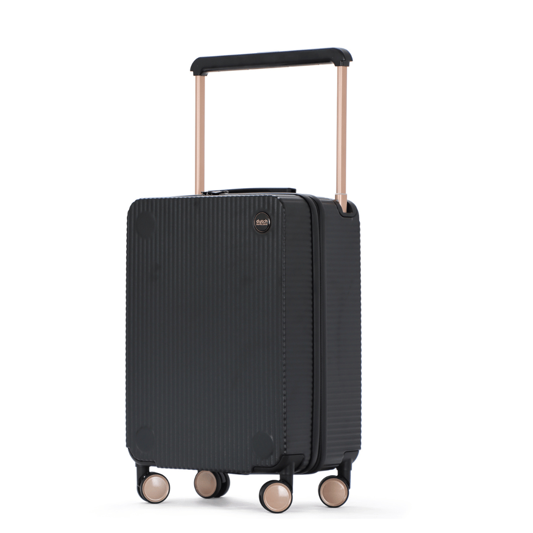 Compacte Rotterdam Voyager handbagage koffer, ideaal als hardschaal reiskoffer voor korte trips.