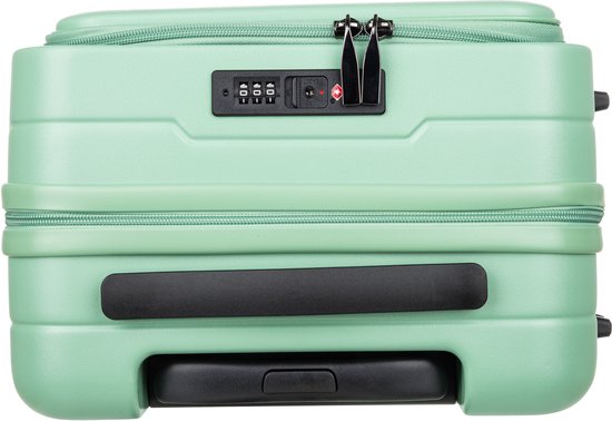 Handige reiskoffer met apart laptopvak, lichtgewicht en uitbreidbaar voor extra ruimte.