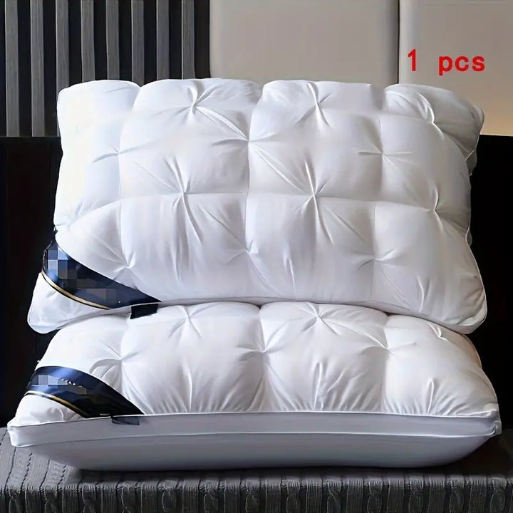 Gestapelde HealthySleep Luxe nekkussens, comfortabel en duurzaam voor thuisgebruik