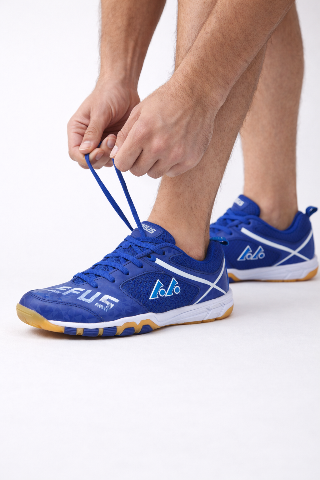 Heren badmintonschoenen met gripzool voor snelle bewegingen, optimale stabiliteit en comfort op de baan.