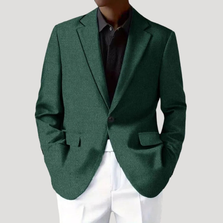 Stijlvolle getailleerde heren blazer voor business casual gelegenheden en nette mannenmode.