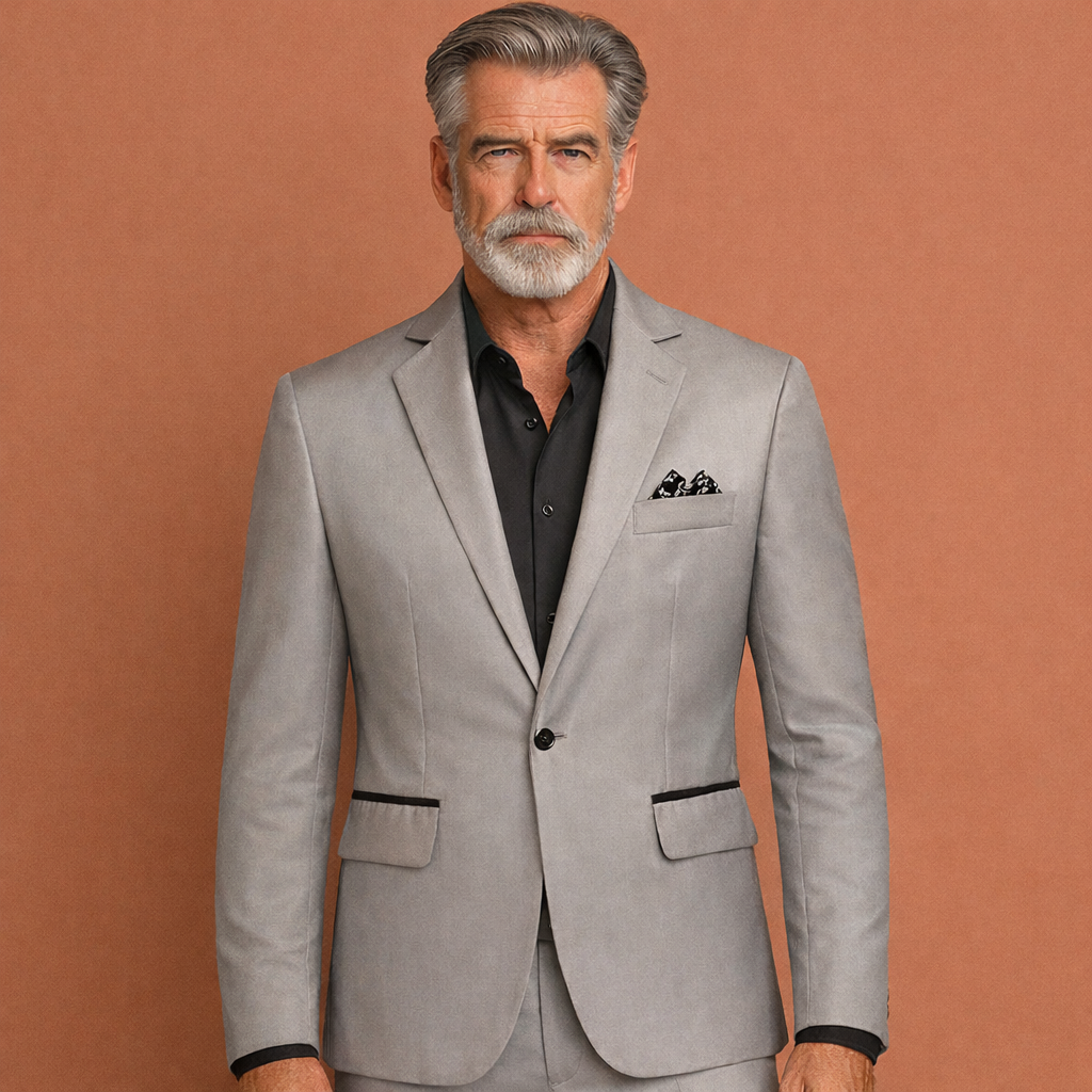 Moderne heren blazer met klassieke reverskraag. Ideaal voor herfst en winter.