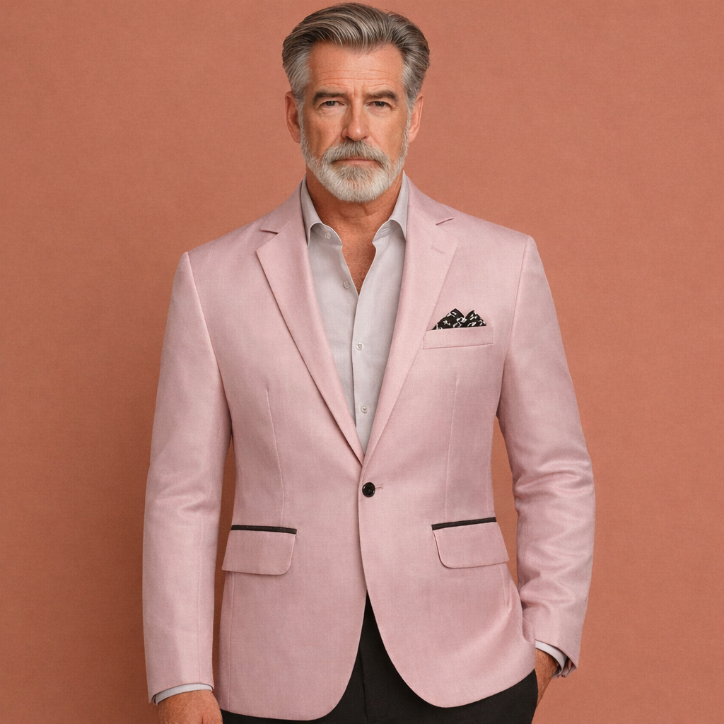Comfortabele heren blazer met reverskraag. Perfecte jas voor een zakelijke of casual look.