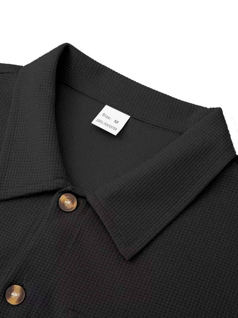 Comfortabel heren bomberjack met regular fit, knoopsluiting en handige borstzakken.